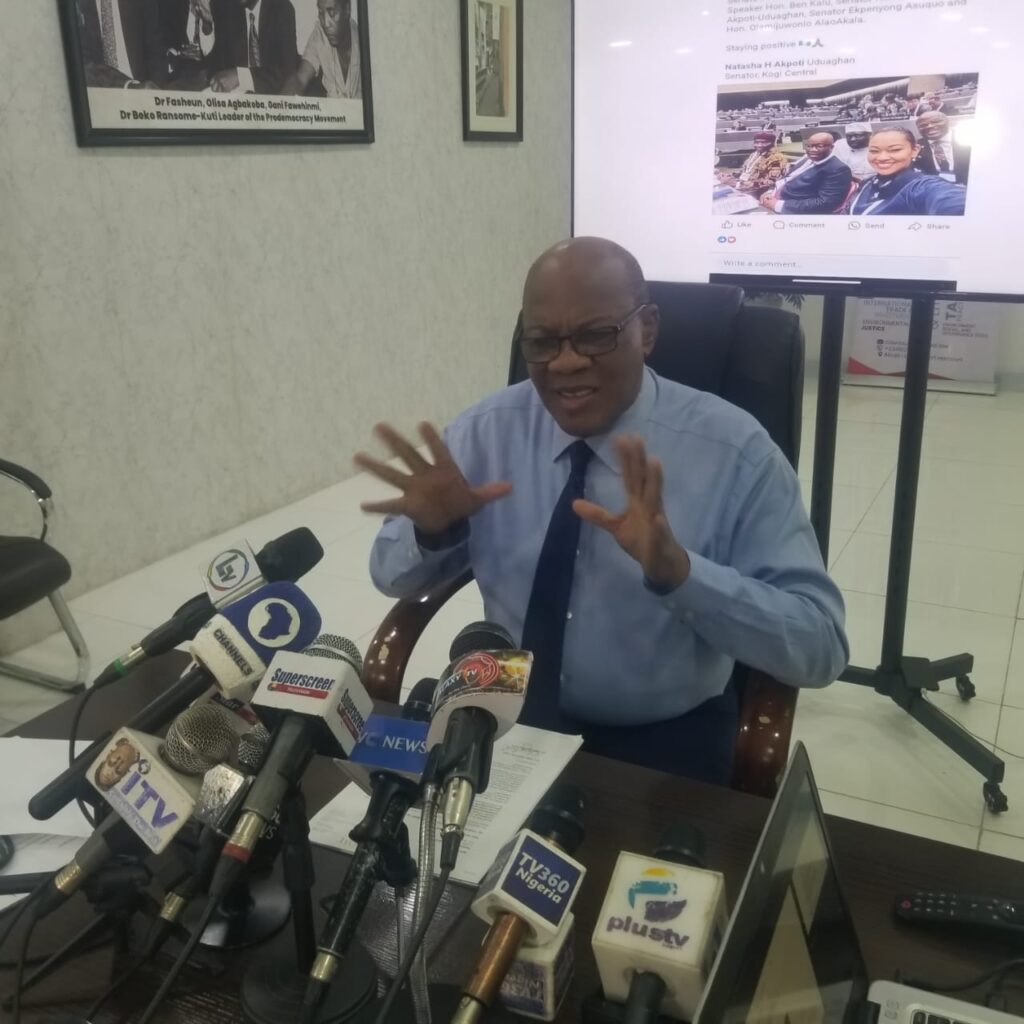 Akpabio: Agbakoba demands retraction of Natasha’s ‘clearly false sexual harassment allegation’
