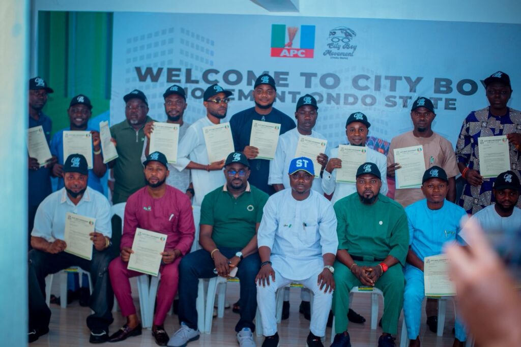 JUST IN: Ondo City Boy Movement presents appointment letters to LG coordinators