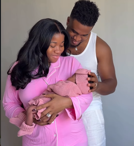 Jubilation as Veekee James, husband welcome baby girl